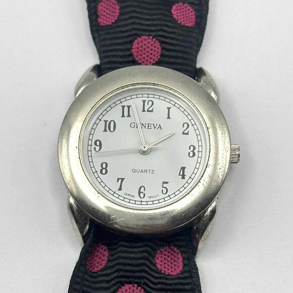 Pink & Black Poke A Dot Watch - Picture 2 of 4